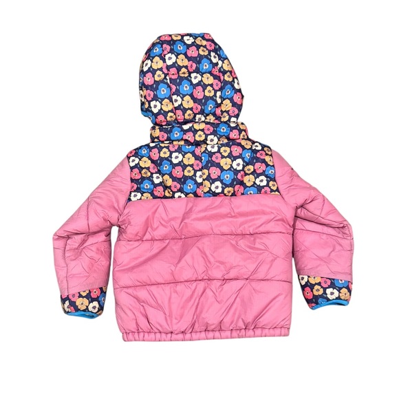 Patagonia girls floral pink puffer astropuff hood parka jacket Sz 3T - Picture 4 of 5